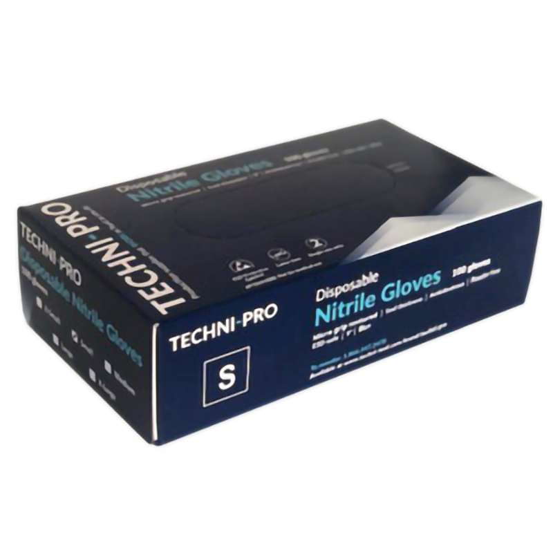Nitrile Gloves, 5 mil, Blue, Small, 100/Box